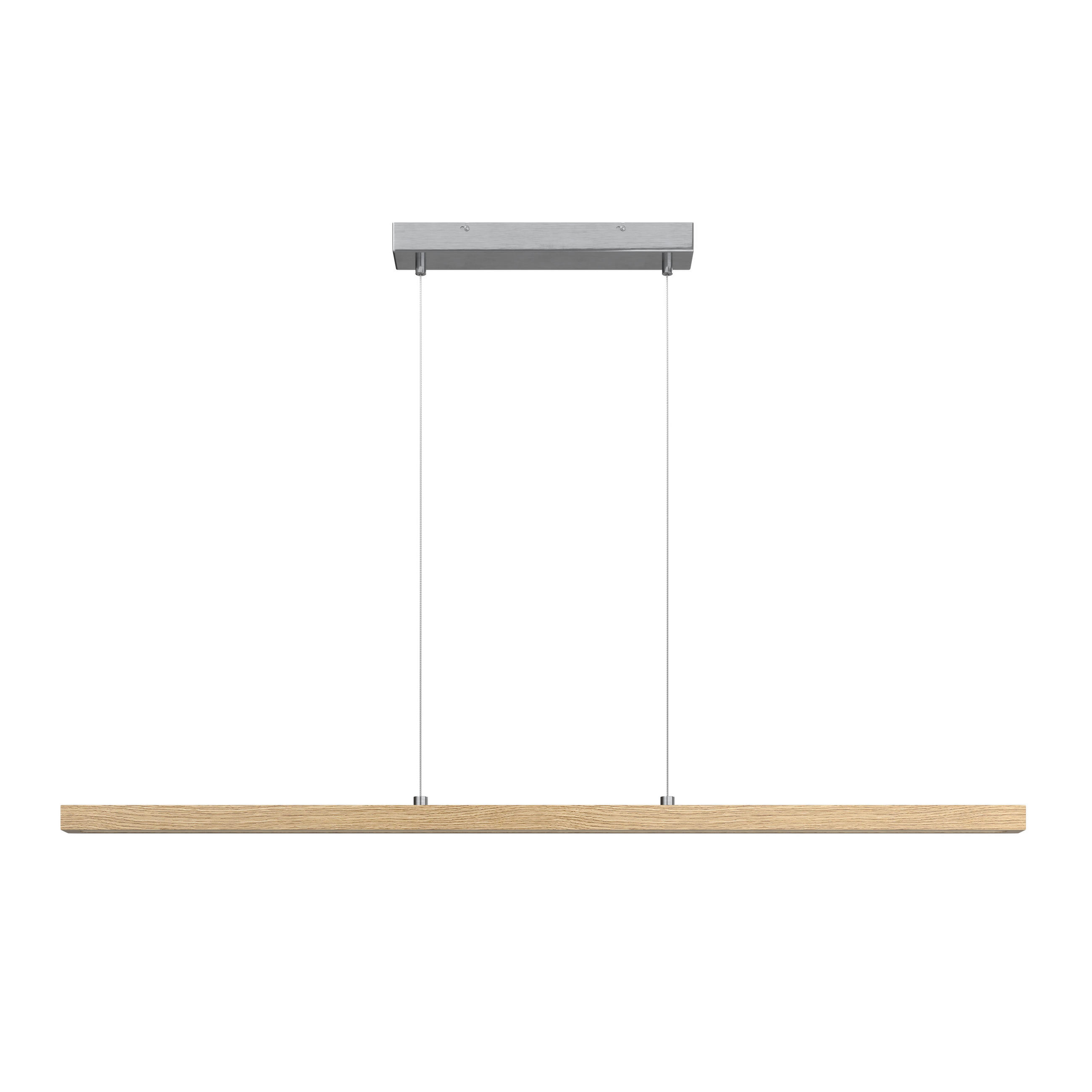 LED-HÄNGELEUCHTE   114 cm  - Eichefarben, Lifestyle, Holz/Kunststoff (114cm) - Novel