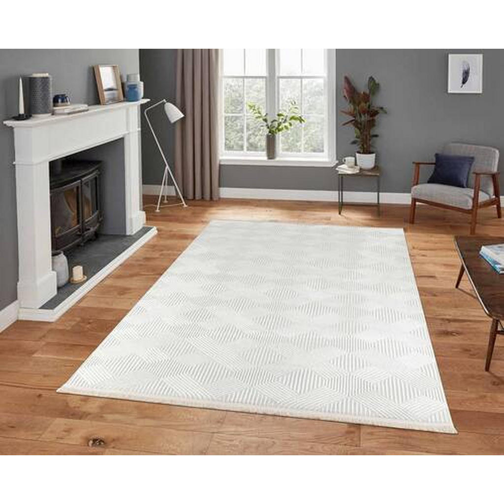 Thumbnail - Xxxl Webteppich Glory, Creme, Textil, Streifen, rechteckig, 80x150 cm, Oeko-Tex® Standard 100, für Fußbodenheizung geeig...