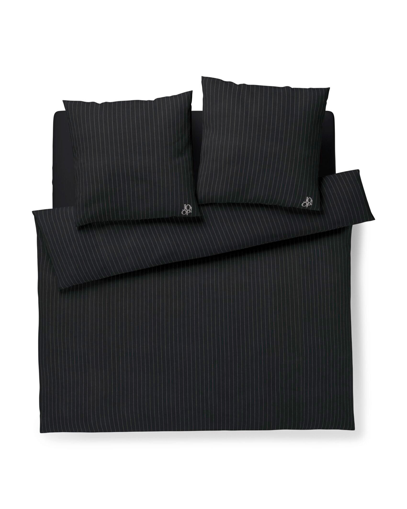 BETTWÄSCHE 3-teilig JOOP! SOFT STRIPES Jersey 200/220 cm  - Grau, Basics, Textil (200/220cm) - Joop!