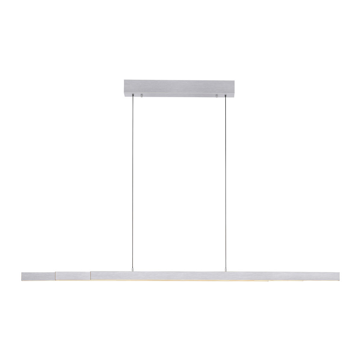 LED-HÄNGELEUCHTE 179/55/150 cm   - Alufarben, Design, Kunststoff/Metall (179/55/150cm) - Paul Neuhaus