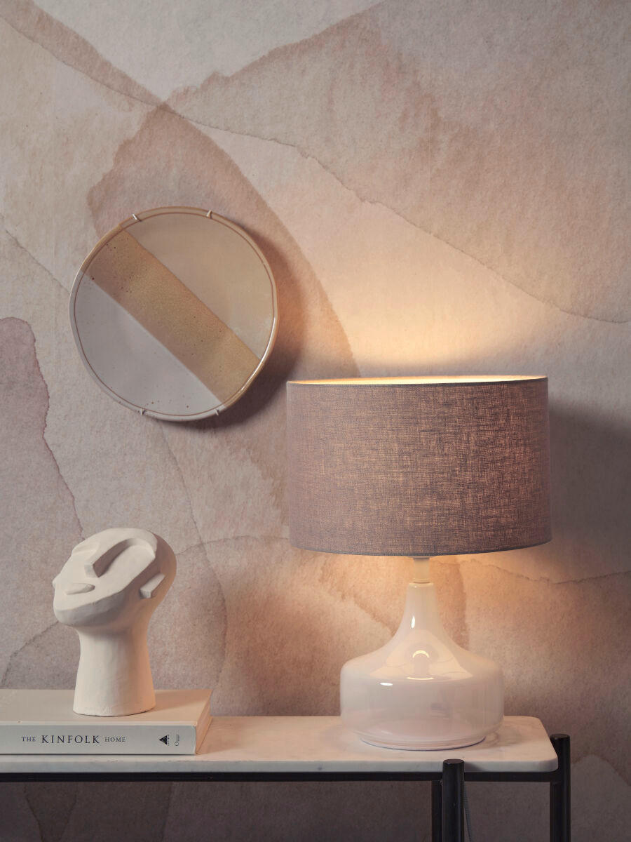BORDSLAMPA 32/46 cm   - grå, Trend, textil (32/46cm) - It's about Romi