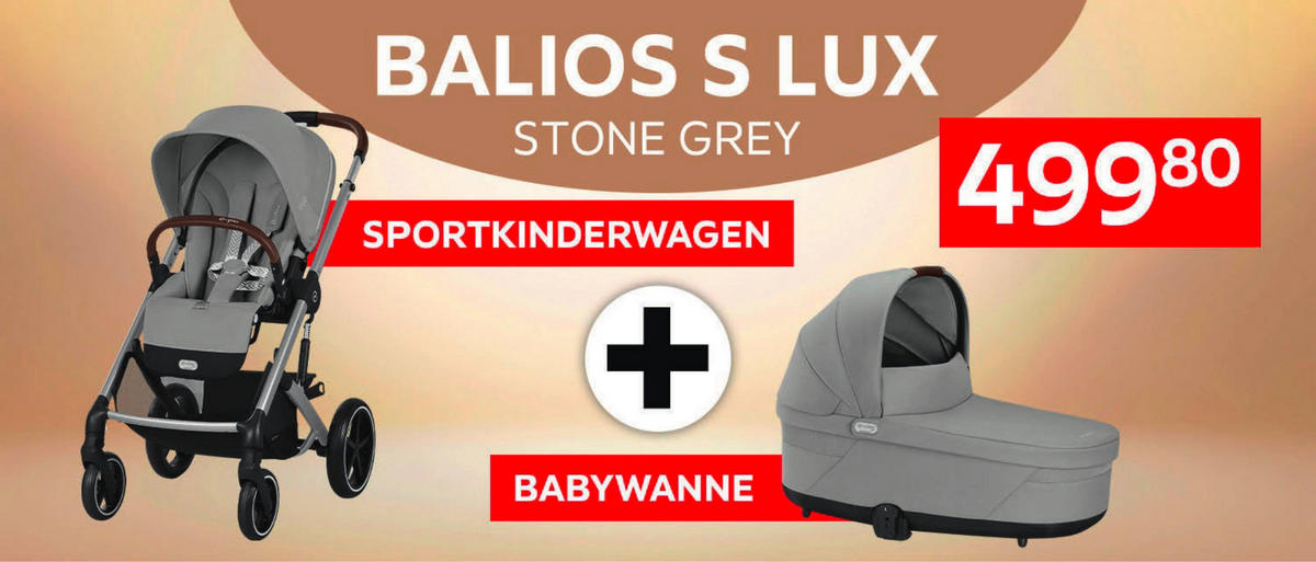 KINDERWAGEN Balios S Lux  - Silberfarben/Hellgrau, Basics, Textil/Metall (87/60/108cm) - cybex GOLD