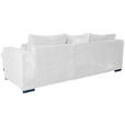 ECKSOFA Perlmutt Cord Zierkissen, Rückenkissen, Bettkasten, Schlaffunktion, Rücken echt, Liegefläche im Originalstoff  - Perlmutt/Schwarz, KONVENTIONELL, Textil/Metall (258/168cm) - Carryhome