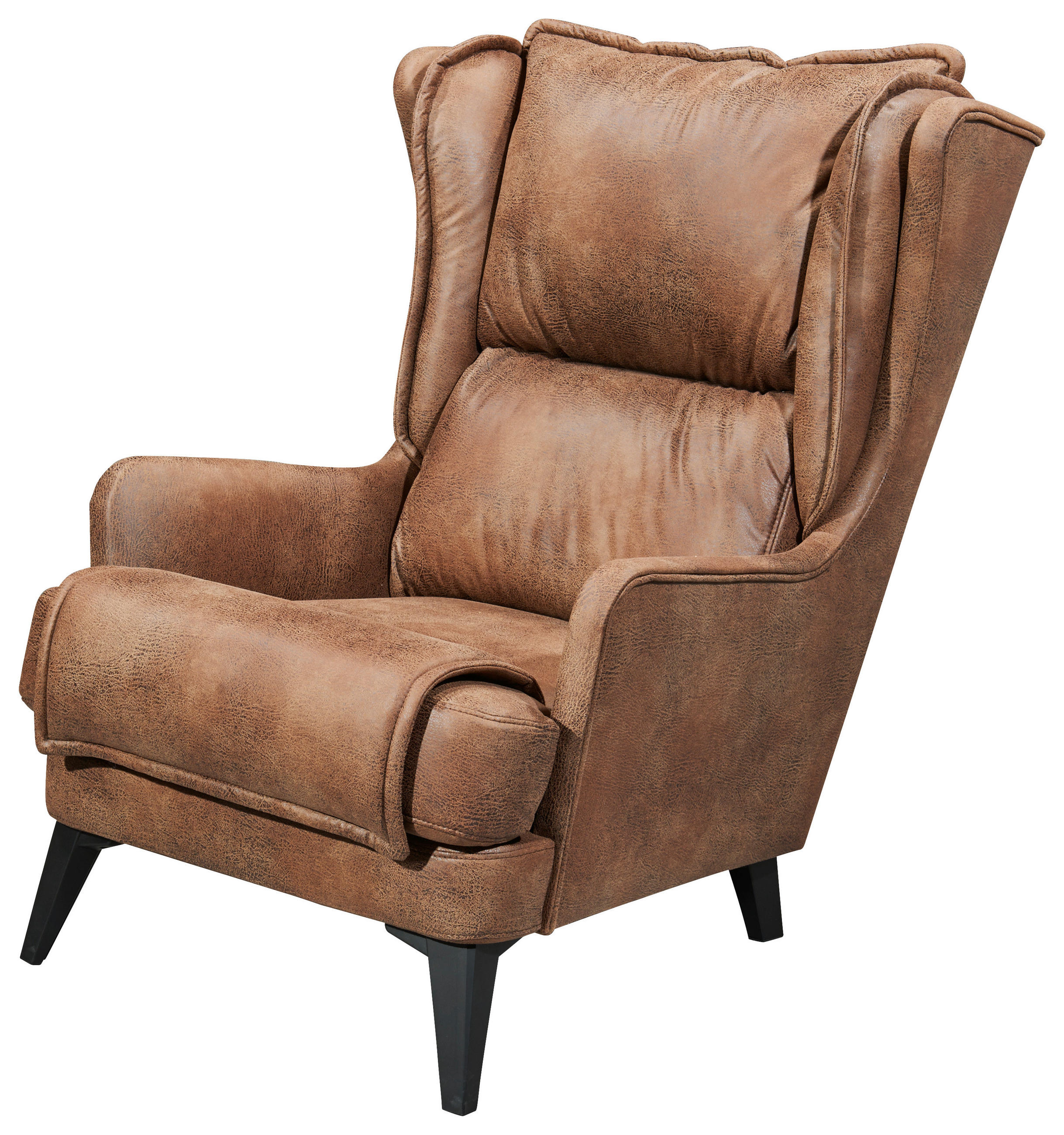NASLONJAČ tekstil, drvni materijal  svijetlo smeđa   - svijetlo smeđa/crna, Moderno, drvni materijal/tekstil (86/104/109cm) - MID.YOU