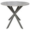 ESSTISCH in Metall, Holzwerkstoff 80/80/75 cm  - Grau, MODERN, Holzwerkstoff/Metall (80/80/75cm) - MID.YOU