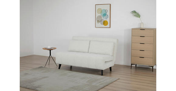 SCHLAFSOFA Webstoff Weiß  - Schwarz/Weiß, Design, Holz/Textil (143/82/88cm) - Carryhome