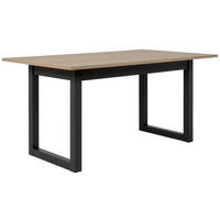 JEDILNA MIZA, hrast sonoma  - hrast sonoma/antracit, Natur, leseni material (160/90/75cm) - MID.YOU