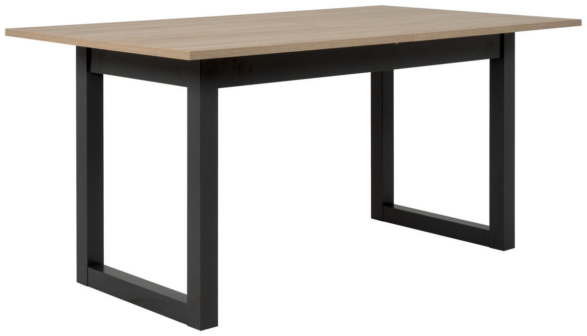 JEDILNA MIZA, hrast sonoma  - hrast sonoma/antracit, Natur, leseni material (160/90/75cm) - MID.YOU