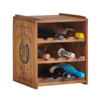 WEINREGAL 36/40/32 cm  - Naturfarben, Trend, Holz (36/40/32cm) - Ambia Home