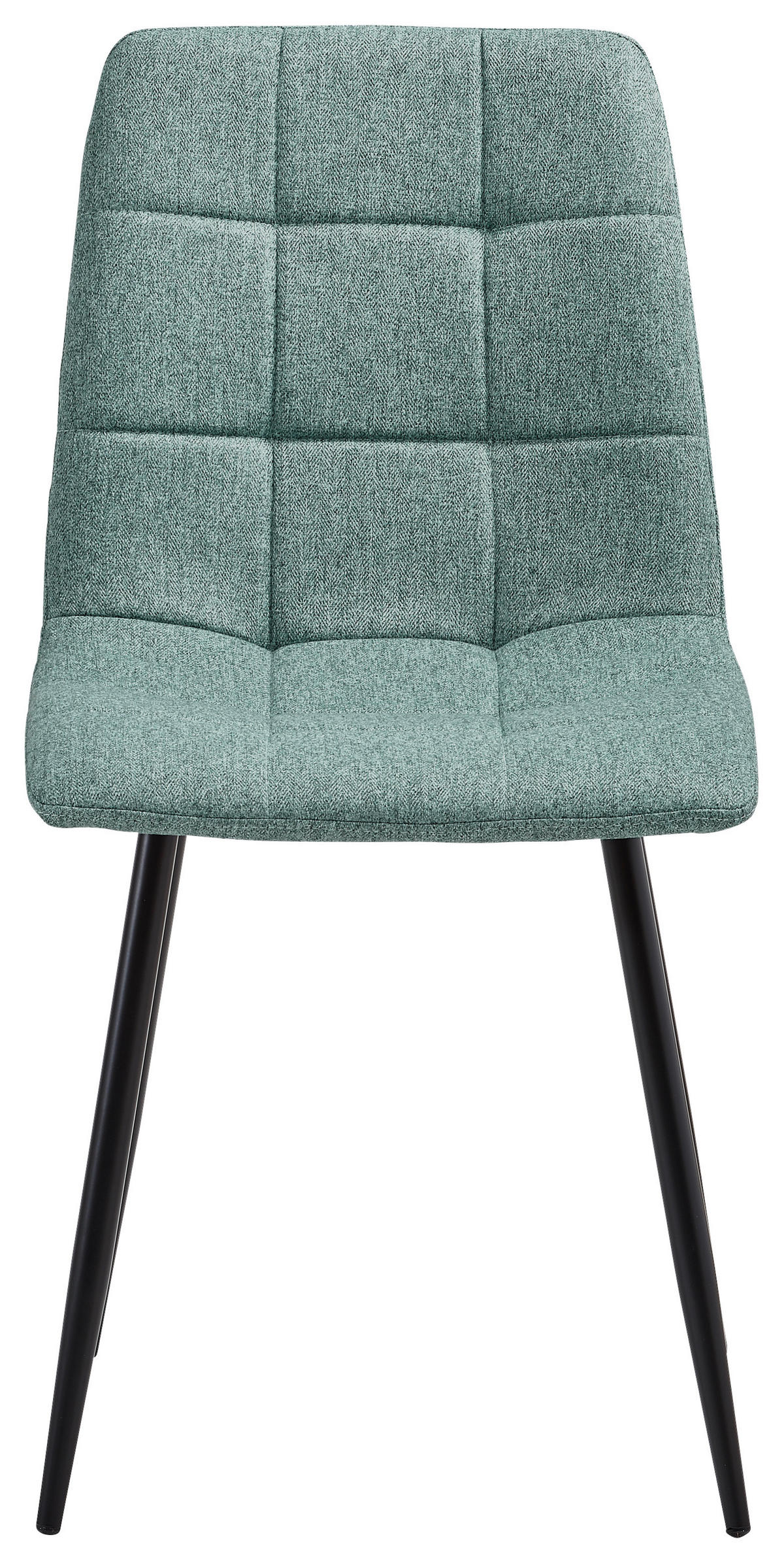 STUHL  in Eisen Webstoff  - Schwarz/Grau, Lifestyle, Textil/Metall (44,5/86/54,5cm) - Livetastic