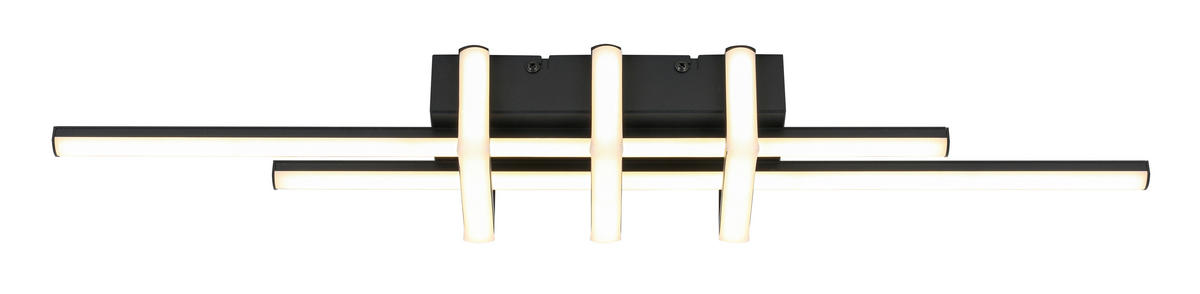 DECKENLEUCHTE    62/10,5/8 cm  - Schwarz, Trend, Kunststoff/Metall (62/10,5/8cm) - Collett's Monde