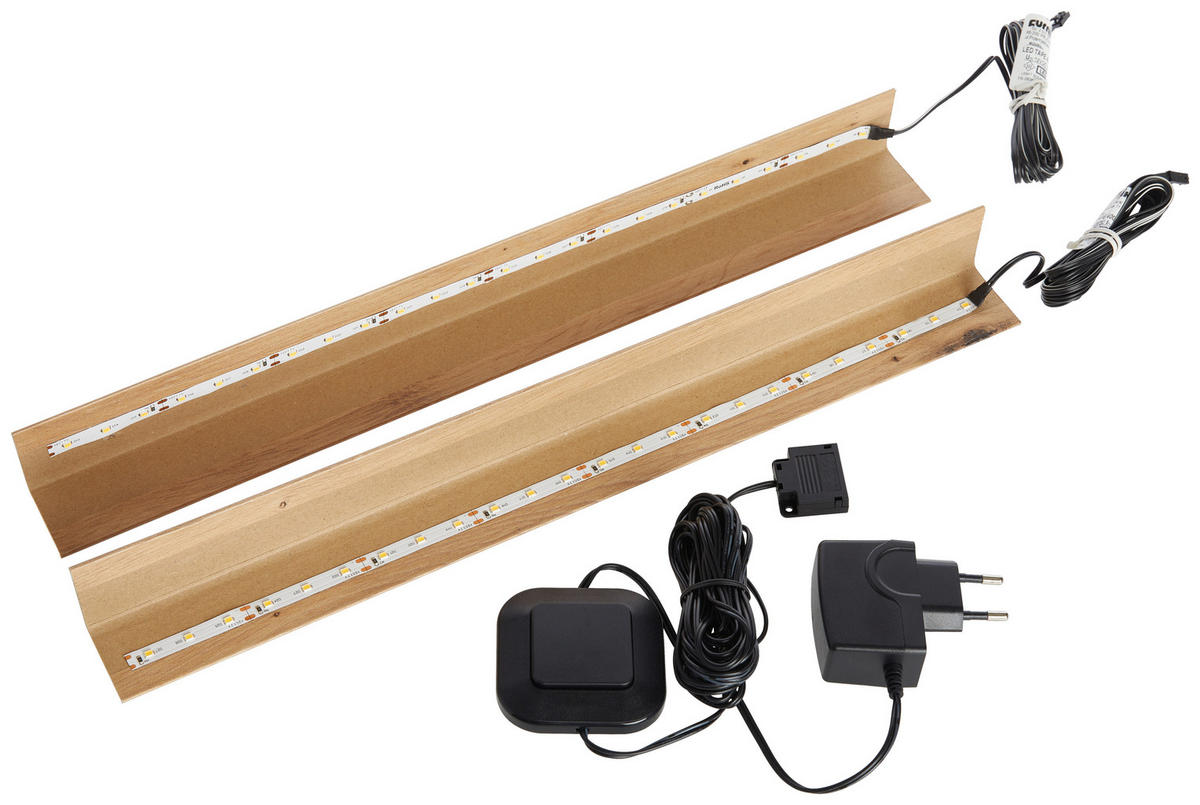 LED-STRIP - Weiss/Schwarz, Konventionell, Kunststoff (41,8cm) - Livetastic