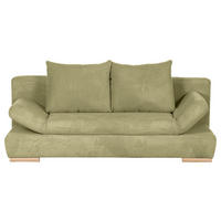 SCHLAFSOFA in Cord Hellgrün  - Naturfarben/Hellgrün, Konventionell, Holz/Textil (200/75/92cm) - Livetastic