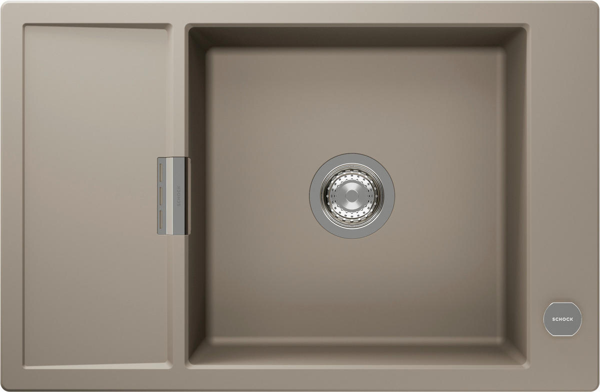 SPÜLE MOND100XSATWI  - Beige, Basics, Stein (78/30,5/51cm) - Schock