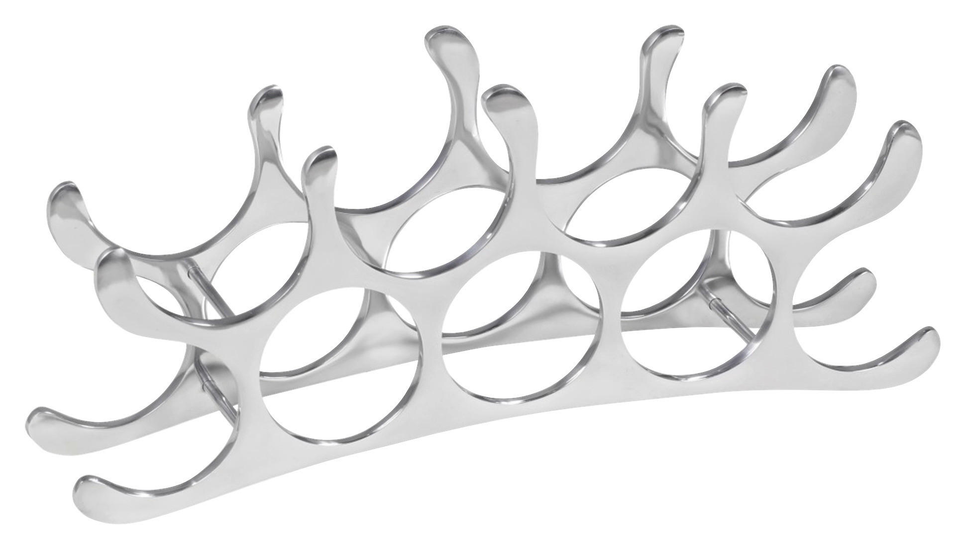 BORTARTÓ POLC   - alumíniumszínű, Modern, fém (55/20/12cm) - MID.YOU