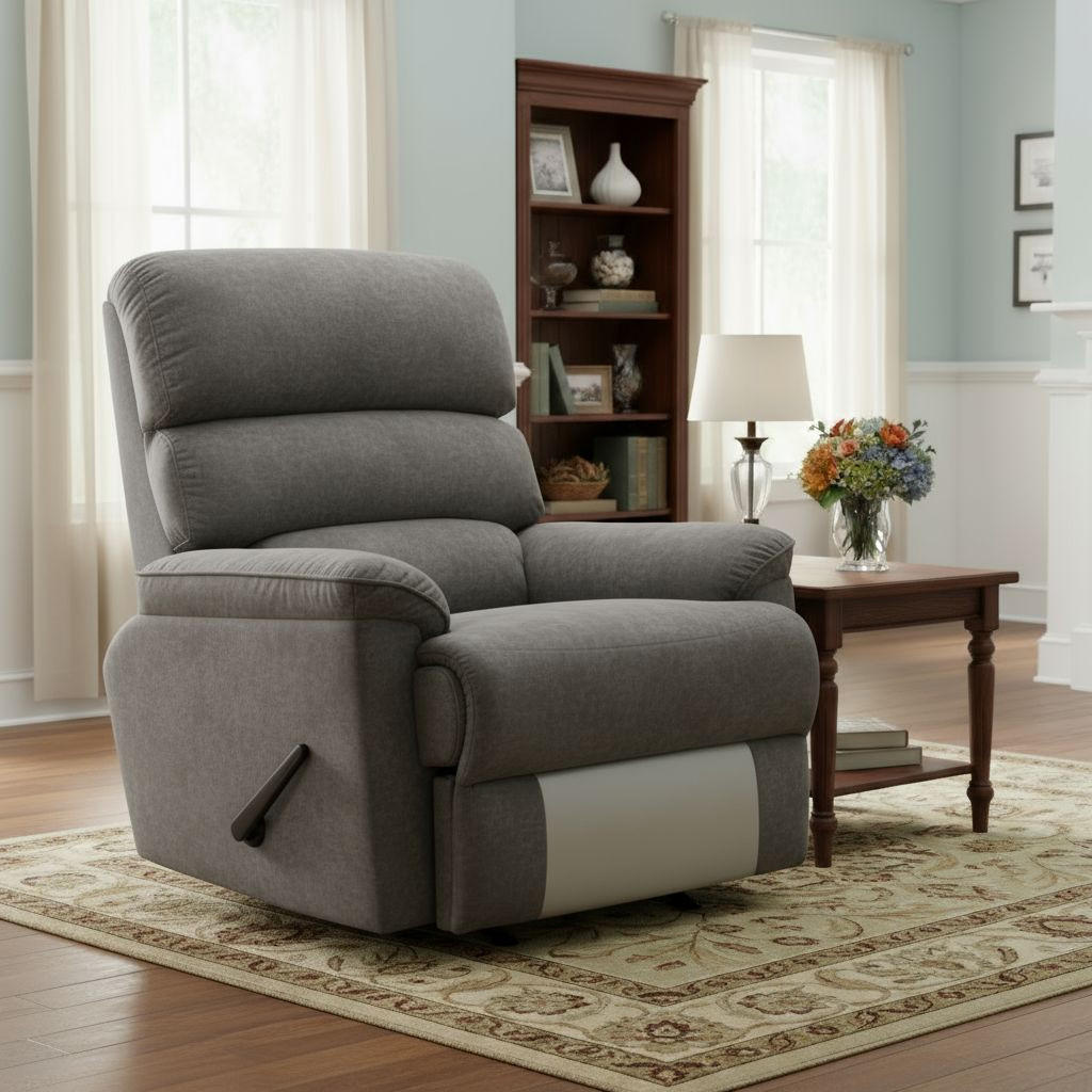 SCHAUKELSTUHL in Samt Dunkelgrau  - Dunkelgrau/Schwarz, MODERN, Textil/Metall (90/105/100cm) - MID.YOU