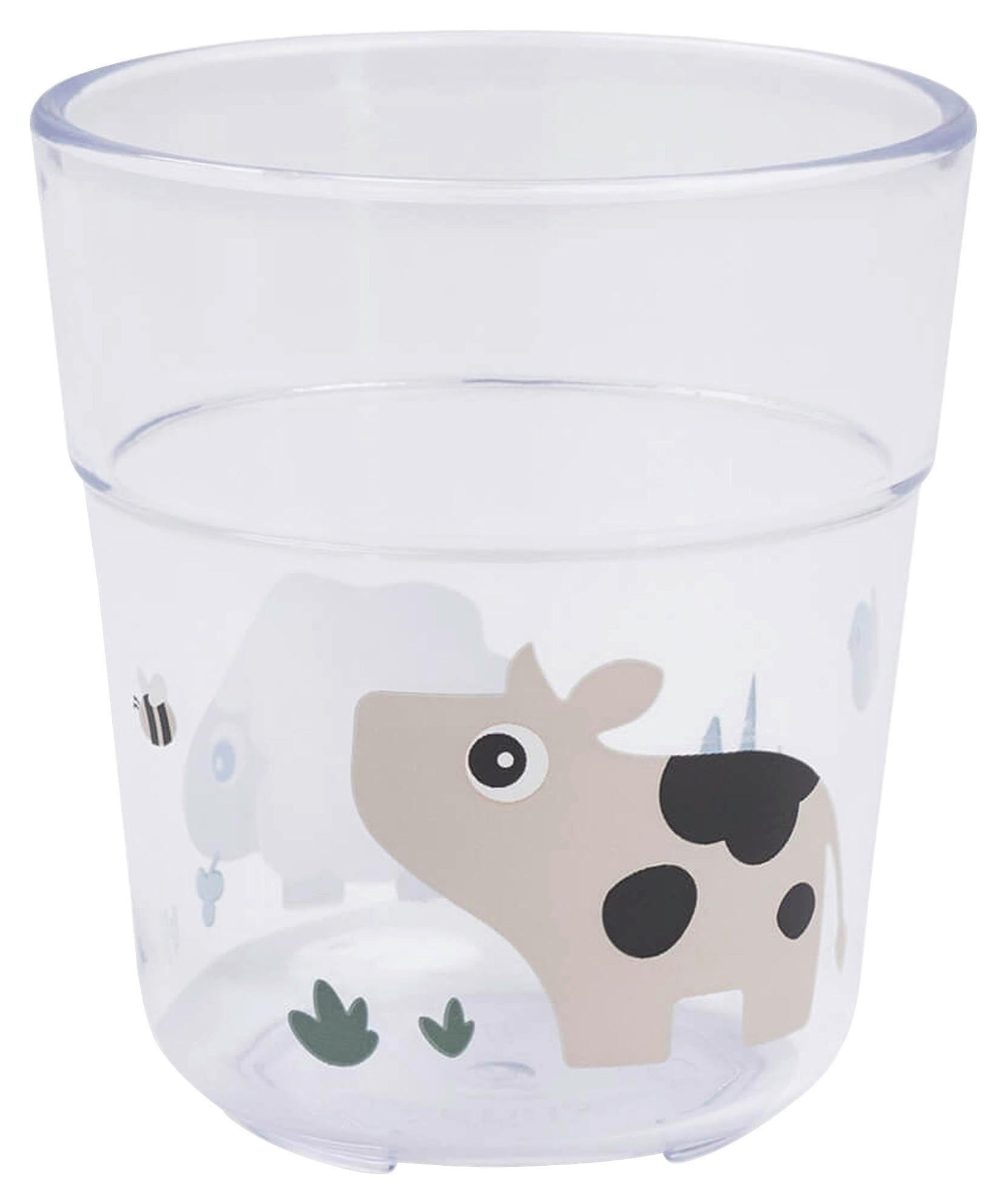 KINDERGLAS 180 ml  - Sandfarben/Transparent, Basics, Kunststoff (7,3/7,3/8cm) - done by deer