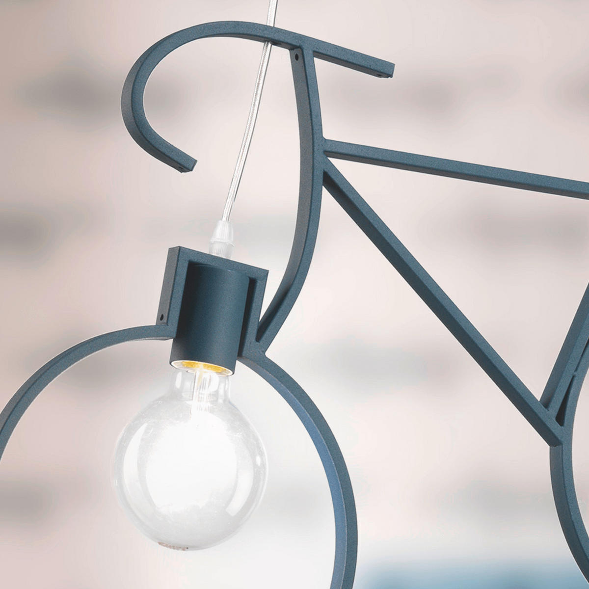 DĚTSKÉ ZÁVĚSNÉ SVÍTIDLO, 67/4/125 cm - modrá, Basics, kov (67/4/125cm)