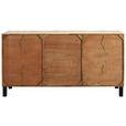 SIDEBOARD 175/90/42 cm  - Graubraun/Schwarz, LIFESTYLE, Glas/Holz (175/90/42cm) - Landscape