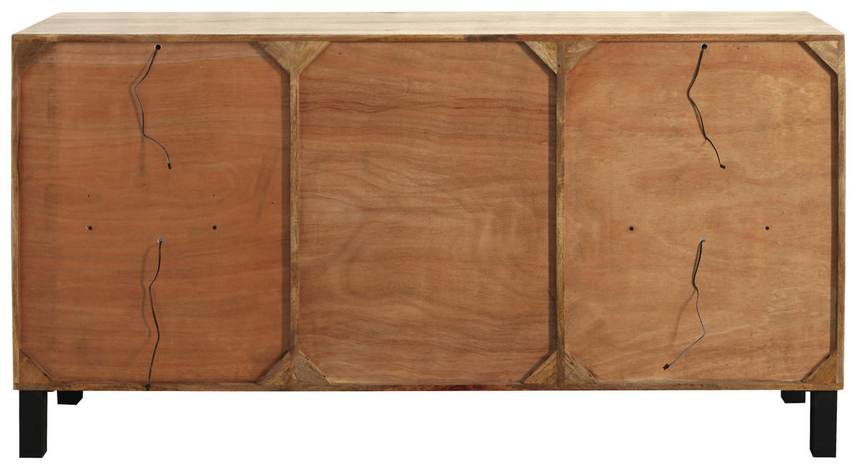 SIDEBOARD 175/90/42 cm  - Graubraun/Schwarz, LIFESTYLE, Glas/Holz (175/90/42cm) - Landscape