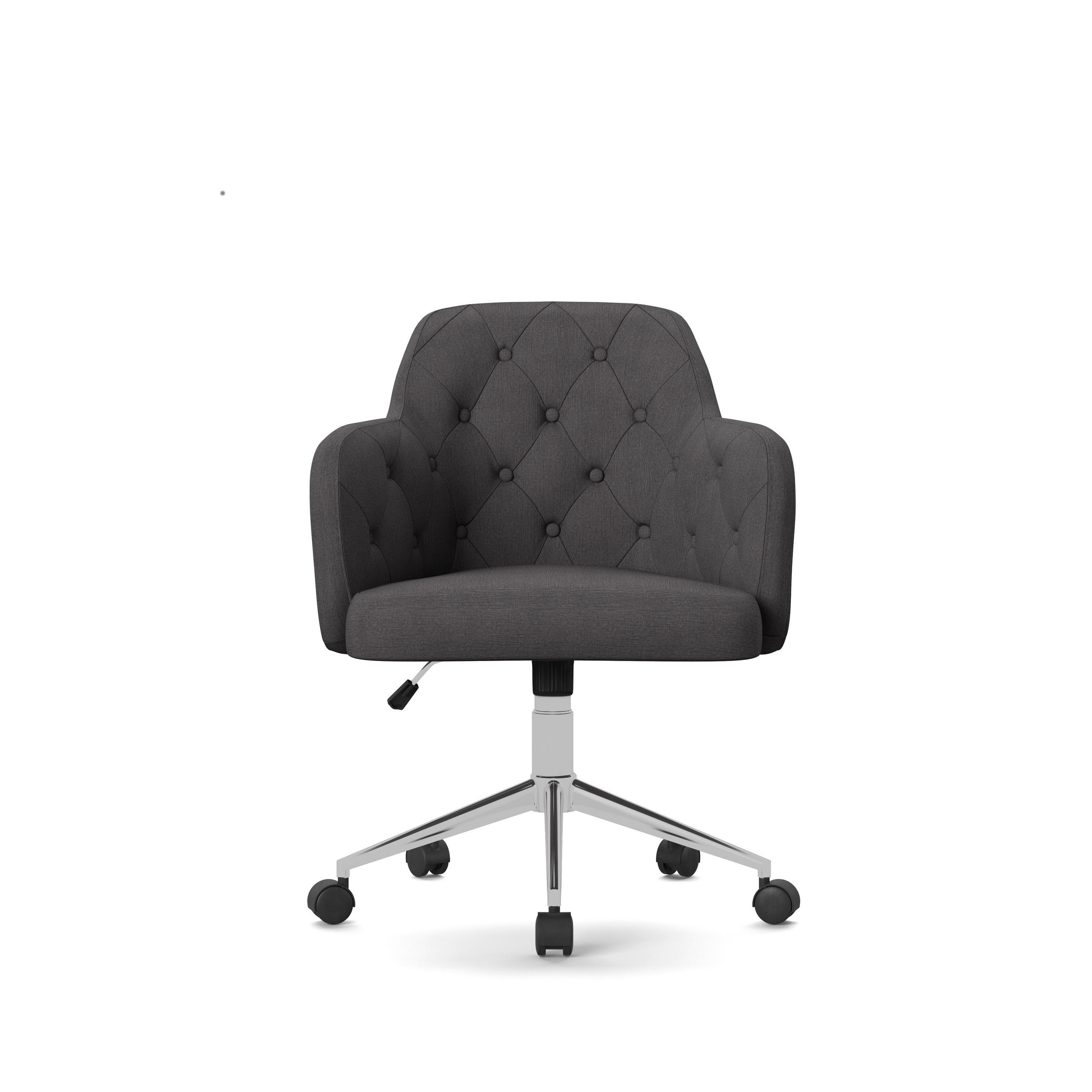 DREHSTUHL Grau  - Silberfarben/Grau, Design, Textil/Metall (66/99/57cm) - MID.YOU