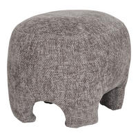 POUF in Textil Grau  - Grau, Basics, Textil (53/38/41cm)