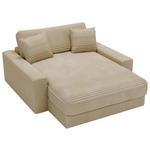 XXL-SESSEL - Beige/Schwarz, MODERN, Kunststoff/Textil (160/87/183cm) - Carryhome