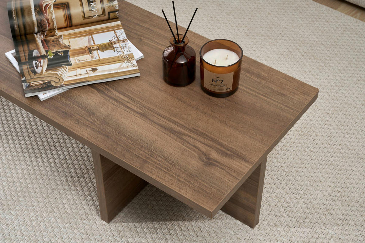 COUCHTISCH Walnussfarben  - Walnussfarben, MODERN, Holzwerkstoff (120/30/45cm) - MID.YOU