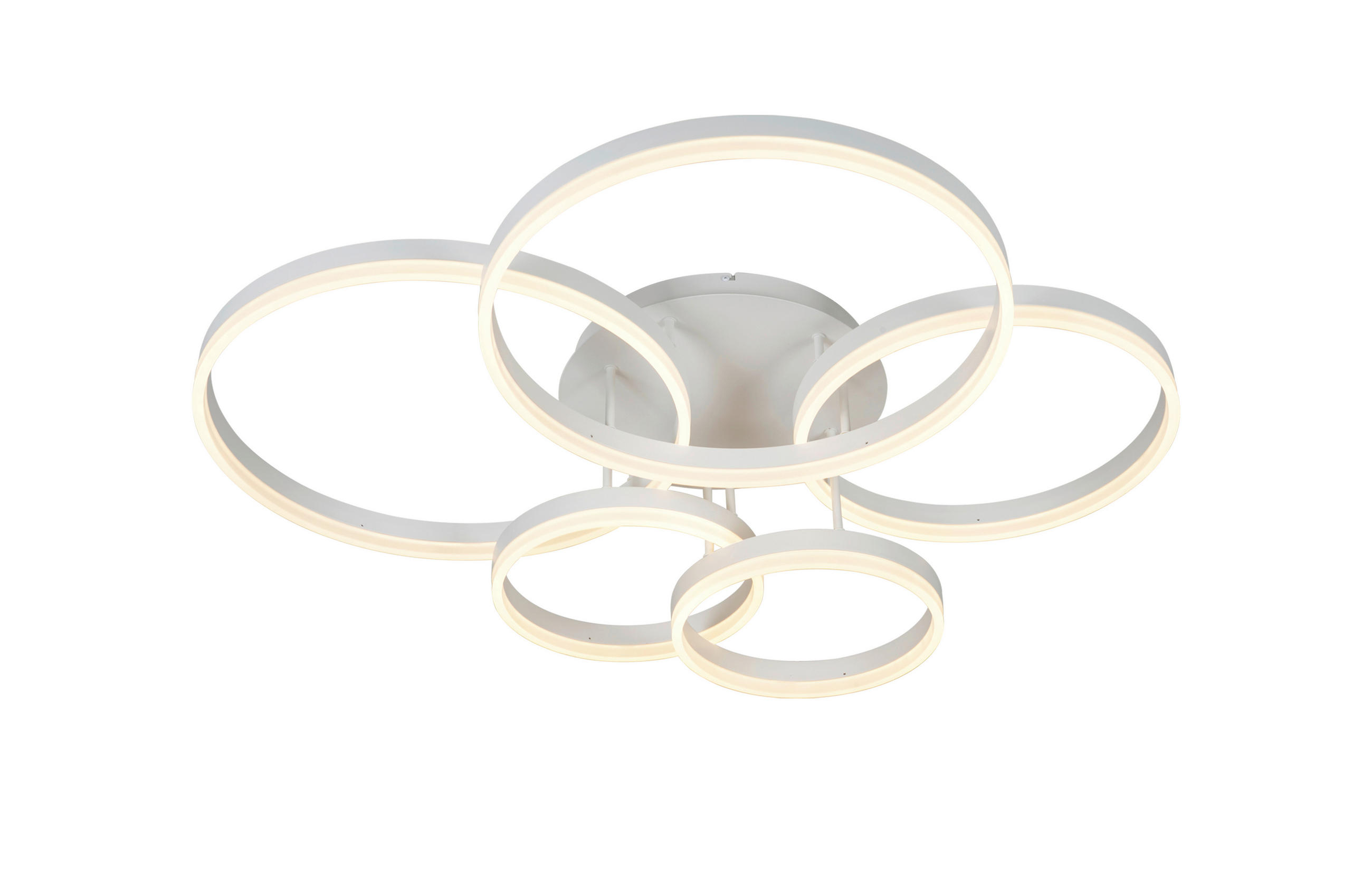 LED-DECKENLEUCHTE Ravello 105/86/22,5 cm   - Weiß, Design, Kunststoff/Metall (105/86/22,5cm)