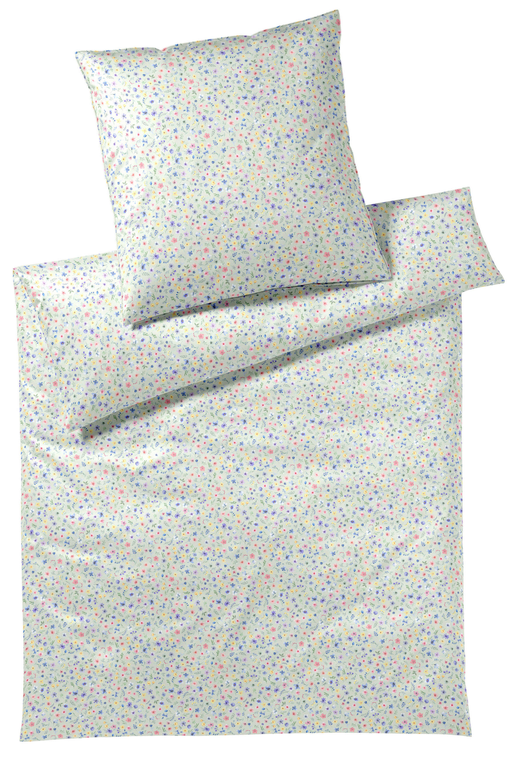 POSTELJNINA BEAUTIES 200/200 cm mako saten žajbljevo zelena  - žajbljevo zelena, Konvencionalno, tekstil (200/200cm) - Elegante