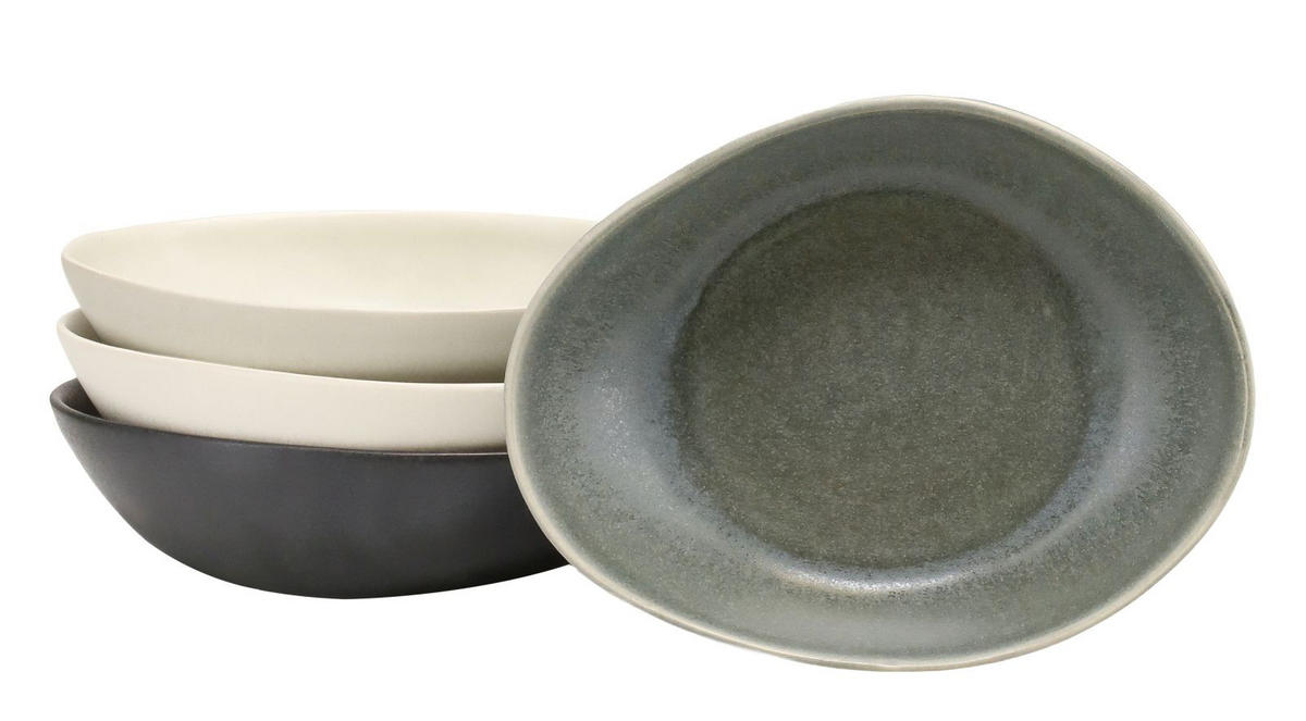 SET MED FRUKOSTSKÅLAR  - multicolor, Basics, keramik (20,5/16,5/5,2cm) - Creatable