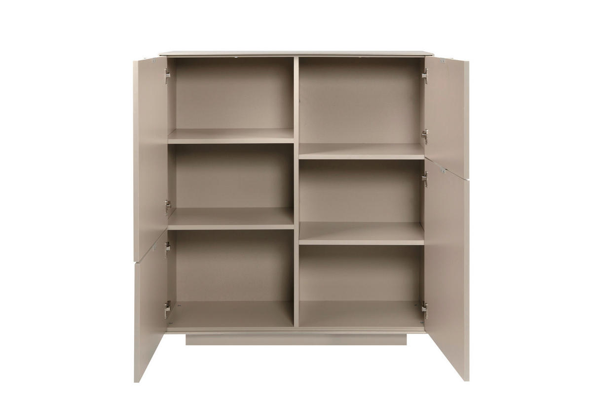 KOMMODE Sofia  in 107/115/37,5 cm  - Sandfarben, Design, Holzwerkstoff/Kunststoff (107/115/37,5cm) - MID.YOU