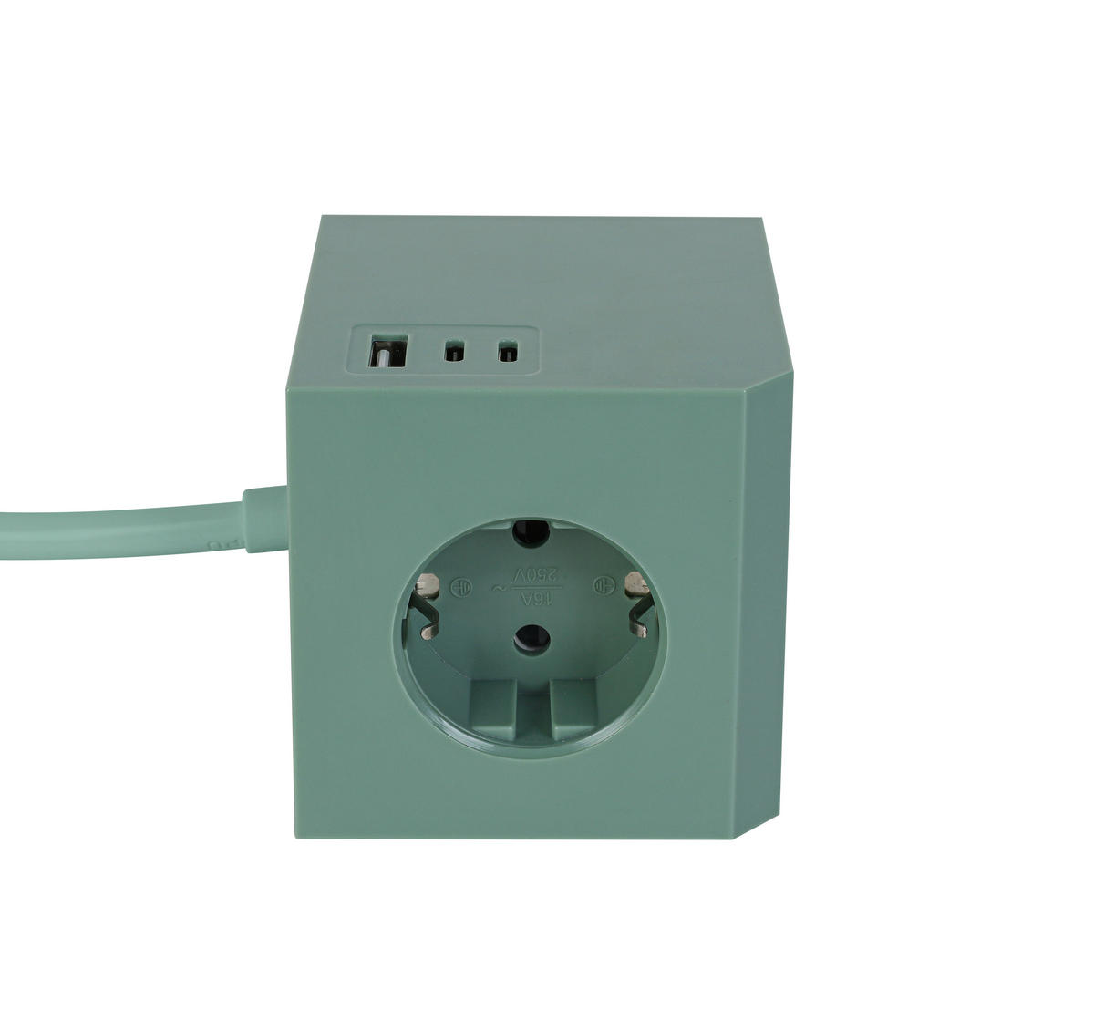 STECKDOSENWÜRFEL - Mintgrün, Basics, Kunststoff (7,5/7,5/7,5cm) - Mican