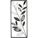 WANDDEKO Metall  - Schwarz, Natur, Metall (35,5/81,5cm) - Ambia Home