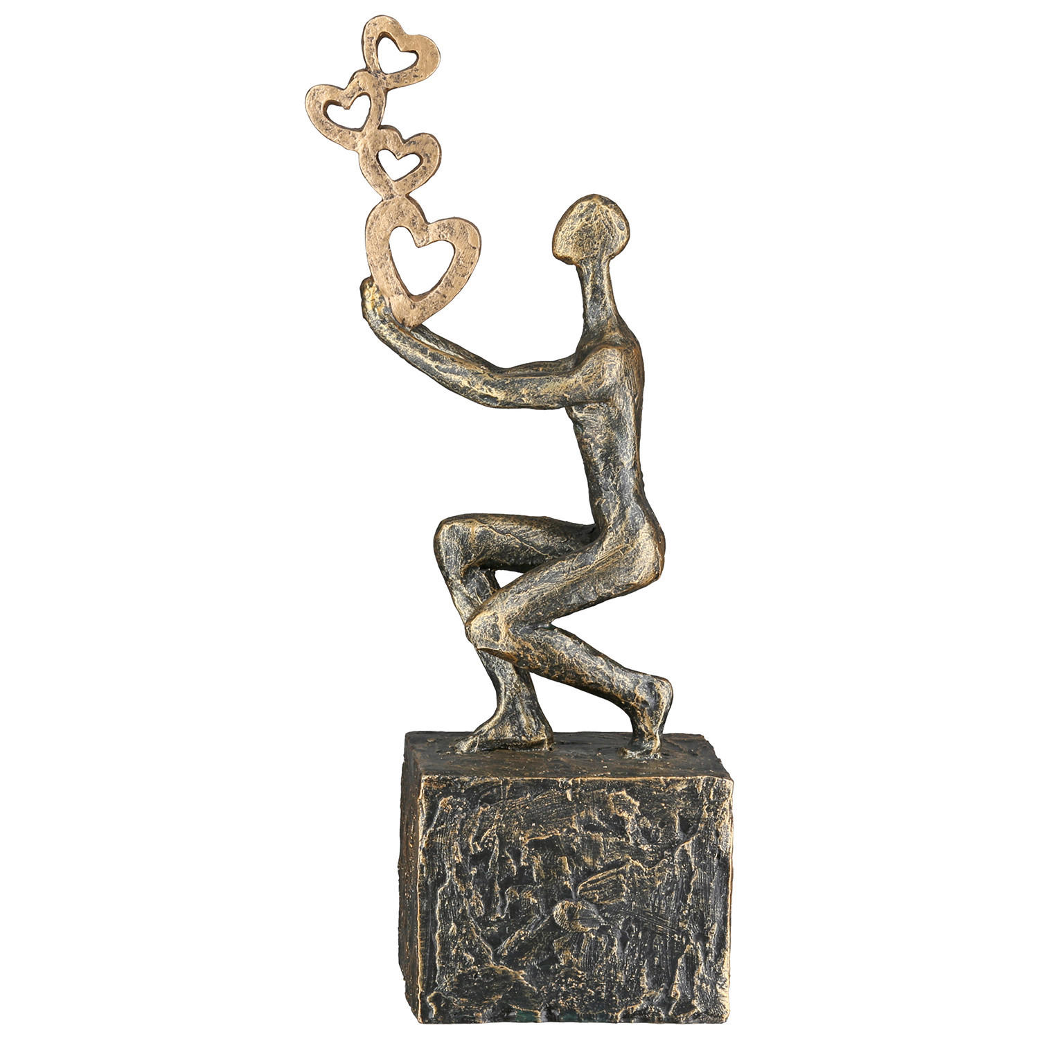 SKULPTUR - Bronzefarben, Basics, Kunststoff (10/24/7cm)
