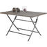 GARTENKLAPPTISCH Kunststoff, Metall Braun - Braun, Design, Kunststoff/Metall (120/70/70cm) - Ambia Garden