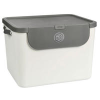 ABFALLEIMER 55 l  Kunststoff  - Anthrazit/Weiß, KONVENTIONELL, Kunststoff (40,5/34/52,3cm) - Rotho