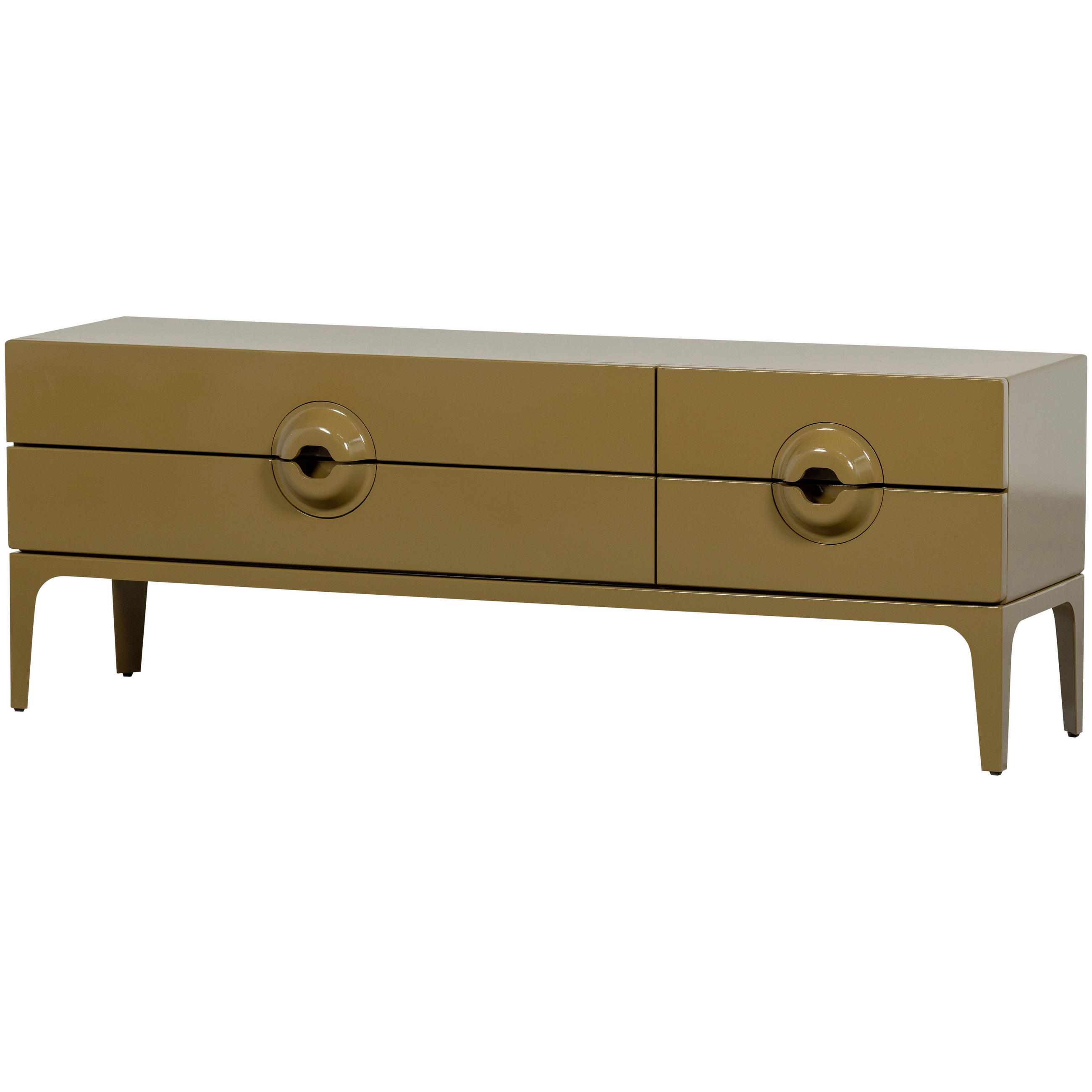 LOWBOARD Merge 160/57/44 cm 4 Schublade(n)  - Honig, Design, Holz (160/57/44cm) - Livetastic