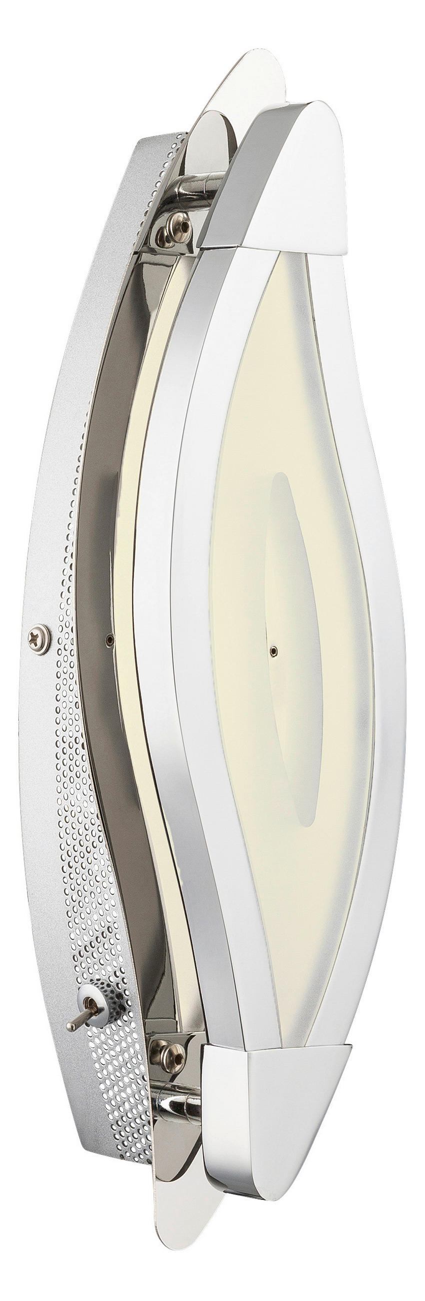 LED-WANDLEUCHTE - Chromfarben, Design, Kunststoff/Metall (31,5/11,5cm) - Globo