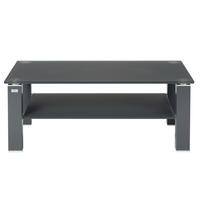 COUCHTISCH in Glas 110/70/43 cm  - Graphitfarben, Design, Glas (110/70/43cm)