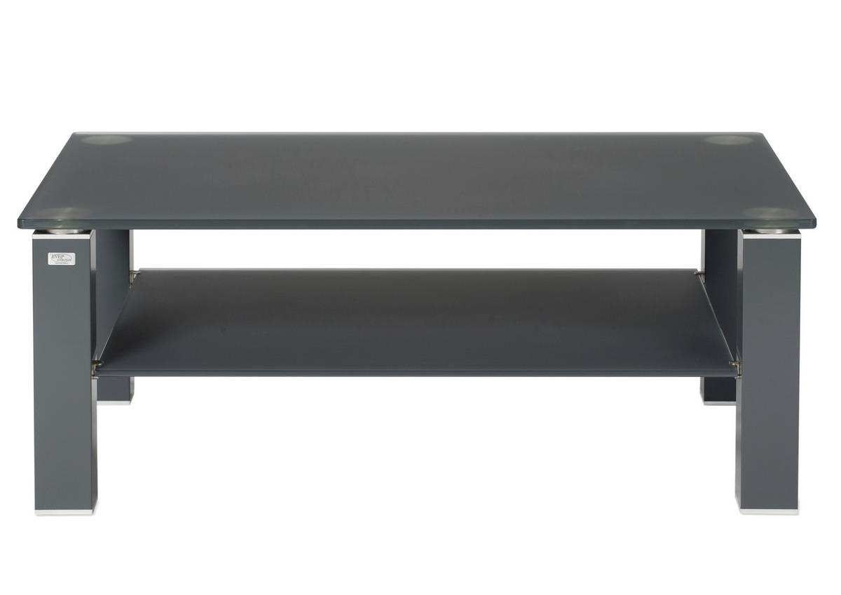 COUCHTISCH in Glas 110/70/43 cm  - Graphitfarben, Design, Glas (110/70/43cm)