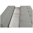 BOXSPRINGSOFA in Chenille Greige  - Greige/Schwarz, MODERN, Kunststoff/Textil (210/72/105cm) - Cantus