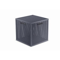 DOBOZ  - sötétszürke, Basics, műanyag (28,0/28,0/28,0cm) - Curver