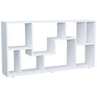 HYLLA i 116/58/20 cm vit  - vit/silver, Design, trämaterial/plast (116/58/20cm) - MID.YOU