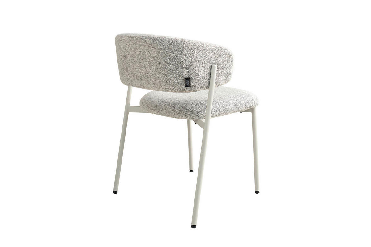 STUHL-SET 2 Stück  Bouclé  Greige  - Greige/Seidengrau, MODERN, Textil/Metall (58/80/60cm) - Schöner Wohnen