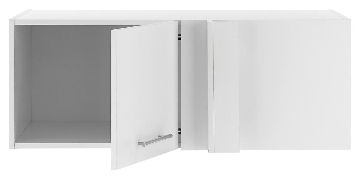 AUFSATZSCHRANK 100/38/68 cm  in  - Chromfarben/Weiß, Design, Holzwerkstoff/Metall (100/38/68cm)