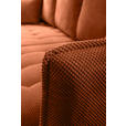 ECKSOFA Rostfarben Chenille  - Rostfarben/Schwarz, KONVENTIONELL, Holz/Textil (290/160cm) - Carryhome