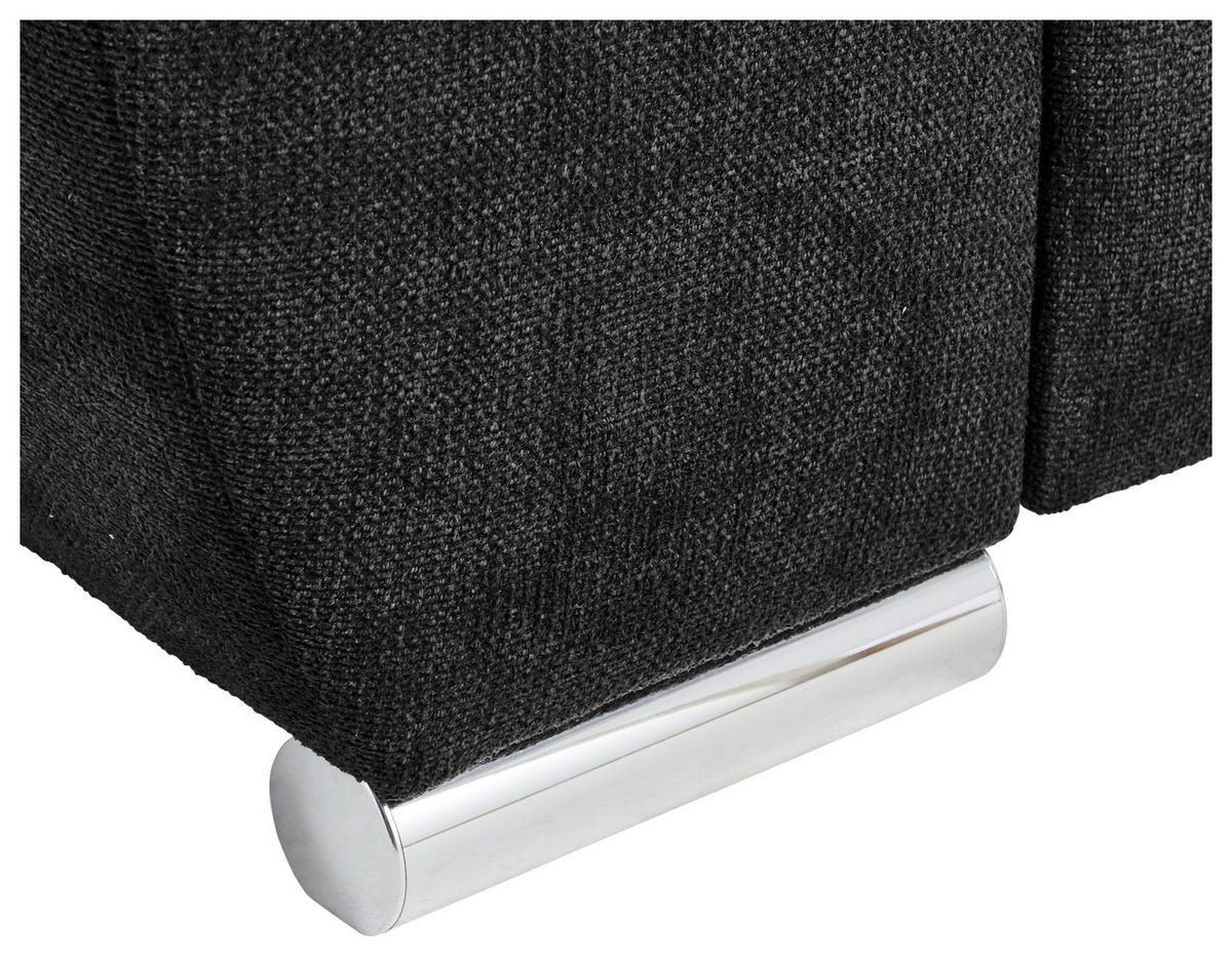 ROHOVÁ SEDAČKA, textil, černá, petrolej - petrolej/černá, Design, textil/plast (276/212cm) - Carryhome