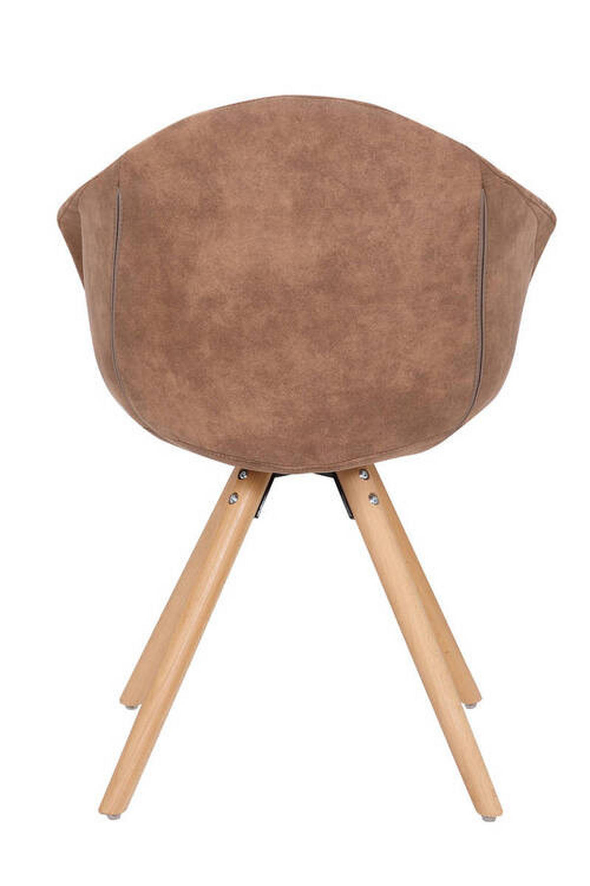 SADA ŽIDLÍ 2 kusy - hnědá, Lifestyle, dřevo/textil (59/82/55cm)