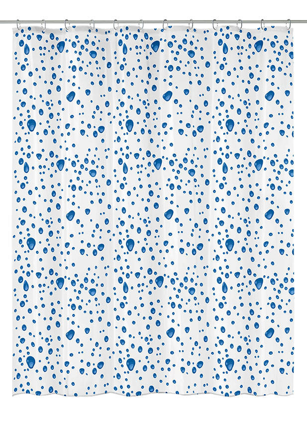 ZUHANYFÜGGÖNY 180/200 cm  - kék/átlátszó, Konventionell, műanyag (180/200cm) - Kleine Wolke